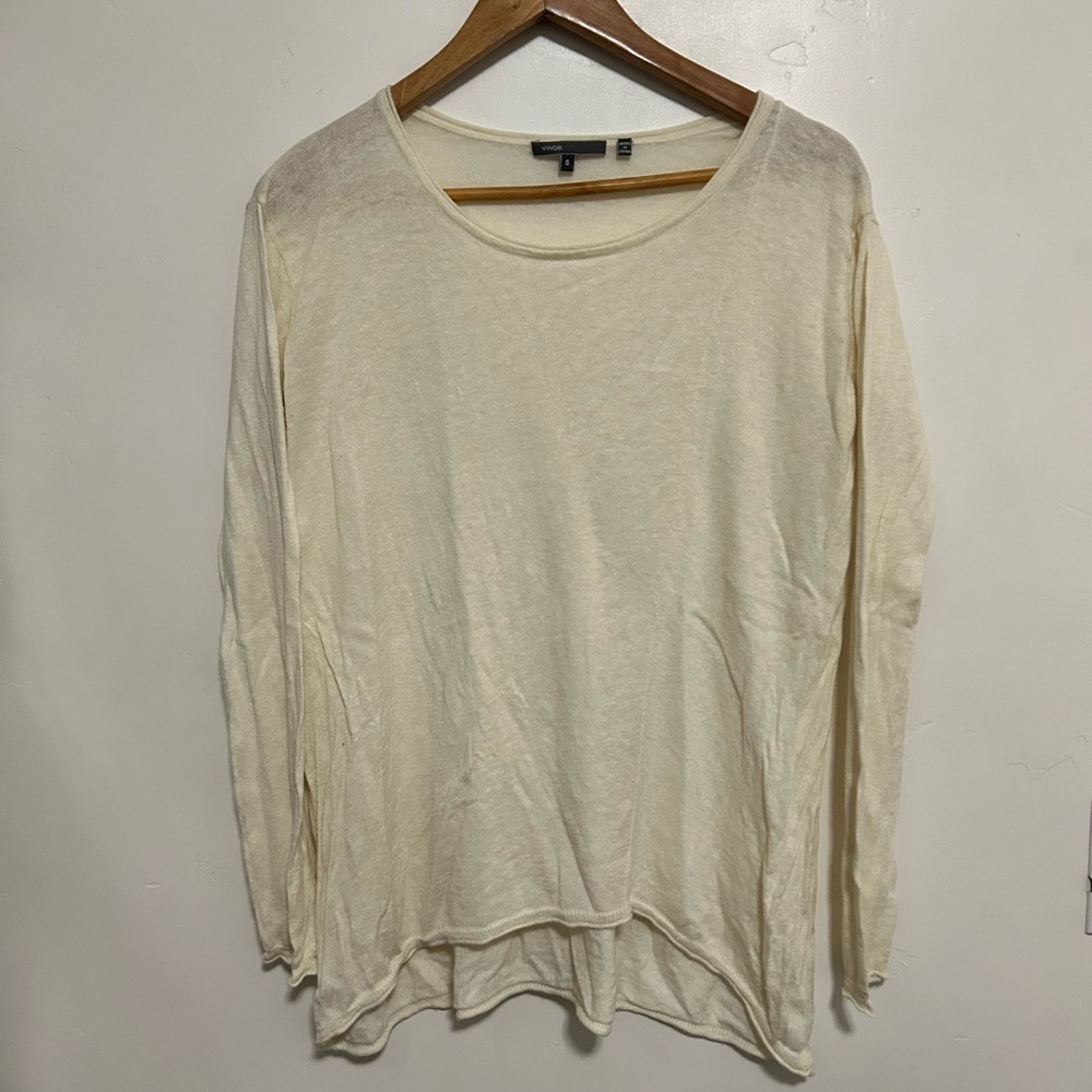 Vince lightweight long‎ sleeve cream sweater